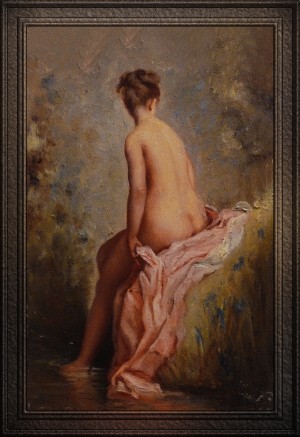 The Bather by Charles Joshua Chaplin Classical Fine Art Reproduction